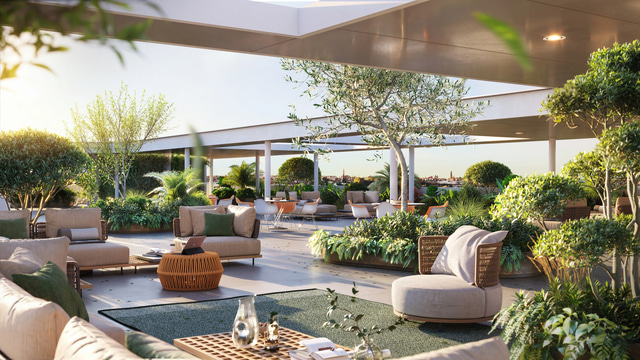 Meridiana District exterior architectural visualization
