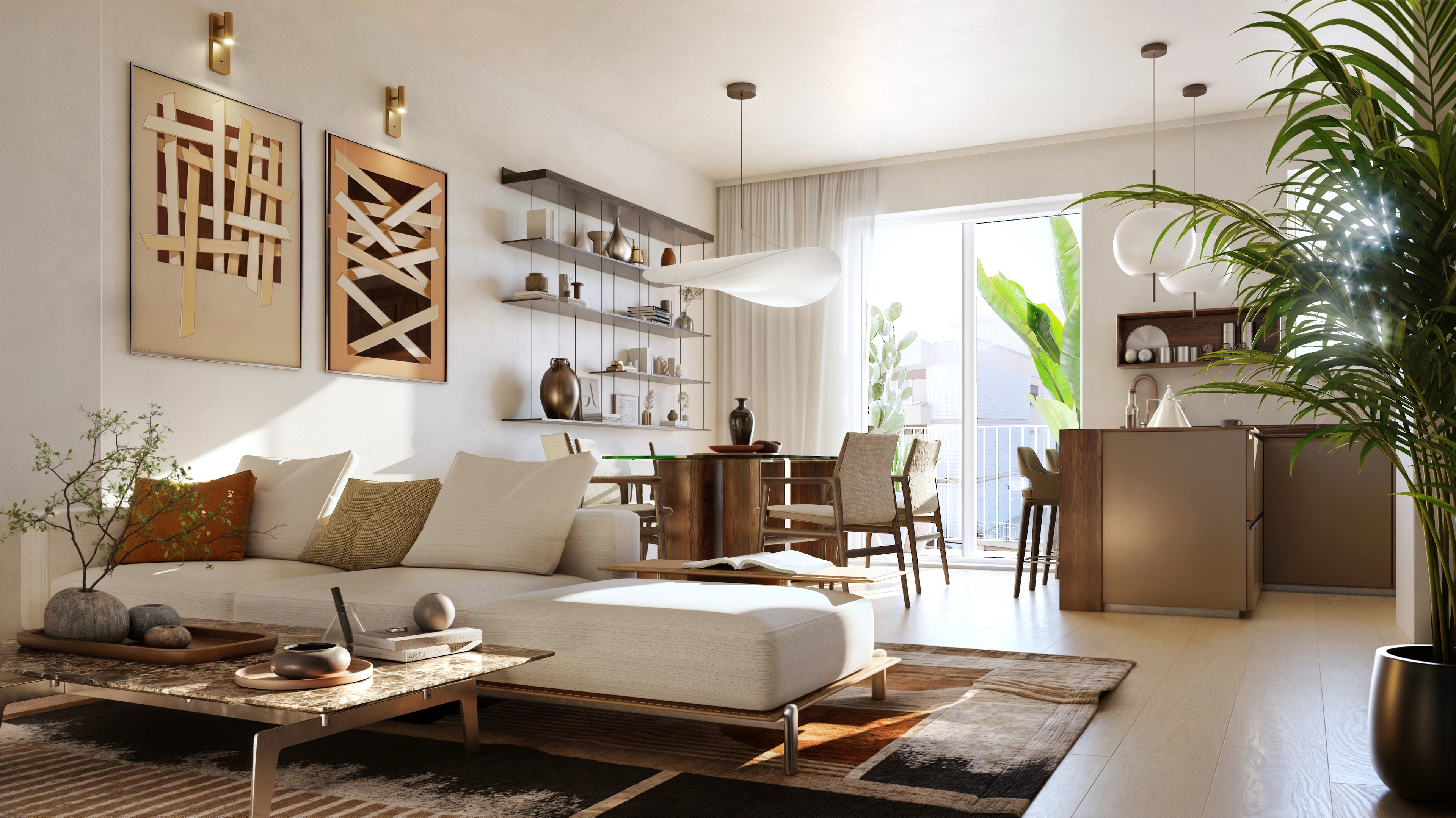 Rendering interni — 1 di 14